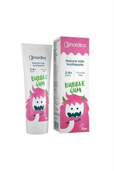 Nordics Oral Care Florürsüz Çiklet Aromalı Çocuk Diş Macunu 50 ml