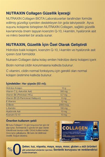 Nutraxin Beauty Collagen Gold Qualıty 10x50 Ml