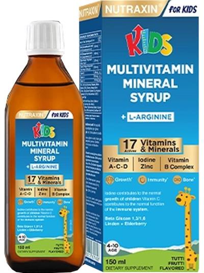 Nutraxin Kids Multivitamin Mineral Şurup 150 Ml