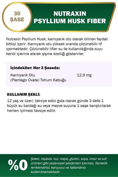 Nutraxin Psyllium Husk Fıber 30x4 Gr
