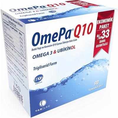 Omepa Q10 Omega 3 Ubiquinol 90 Kapsül
