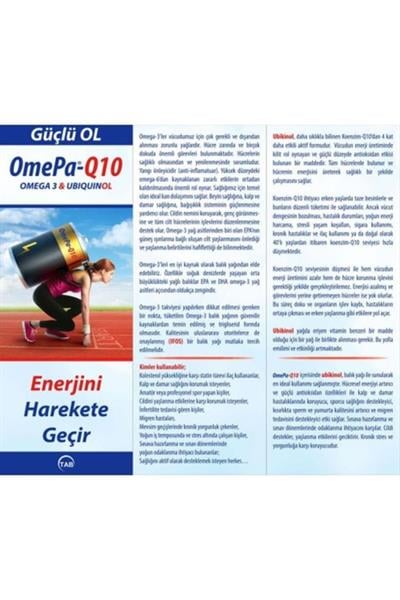 Omepa-Q10 Omega3 Ubiquinol Balık Yağı 30 Kapsül
