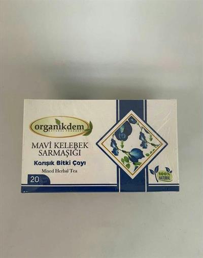 Organikdem Mavi Kelebek Sarmaşığı Çayı 20'li Poşet