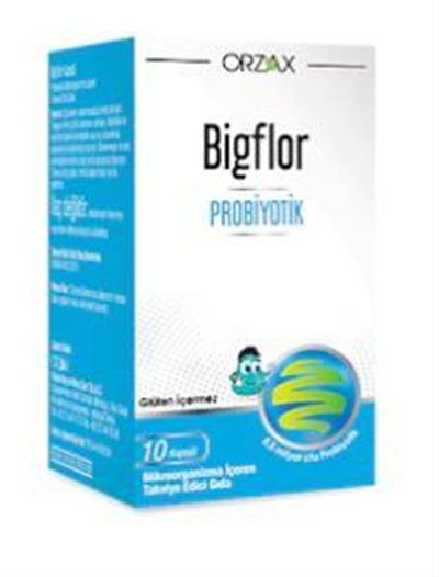 Orzax Bigflor Probiyotik 10 Kapsül