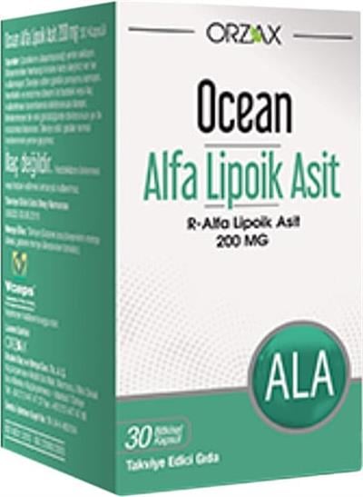 Orzax Ocean Alfa Lipoik Asit 200 mg 30 Kapsül