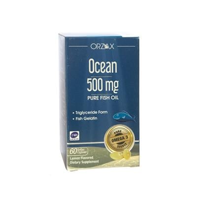 Orzax Ocean Balık yağı 500 mg Limon Aromalı 60 Softjel Kapsül