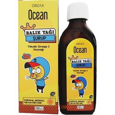 Orzax Ocean Balık Yağı Şurup Kral Şakir Portakal 150 ml