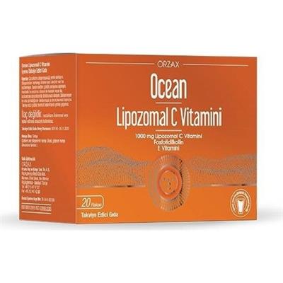 Orzax Ocean Lipozomal C Vitamini 1000 mg 20 Flakon SKT OCAK 2023