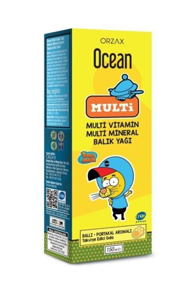 Orzax Ocean Multi Vitamin Ve Balık Yağı Kral Şakir 150 Ml