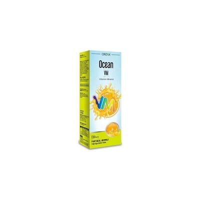 Orzax Ocean VM Vitamin Mineral Şurup Portakal Aromalı 150 Ml ( SKT 08/2024 )