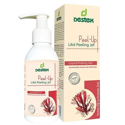 OUTLET Destek Peel Up Likit Peeling Jel Kirmizi Yosun Avokado Özlü 150 ml SKT 2025-05-30 İADESİ YOKTUR