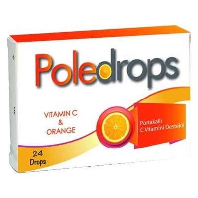 Poledrops C Vitaminli Portakallı Pastil 24 Adet