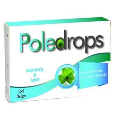 Poledrops Nane Mentol C Vitaminli Drops Pastil 24 lü