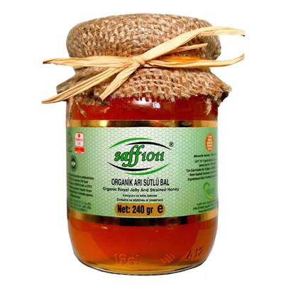 SAFF 1011 Organik Arısütlü Süzme Çiçek Balı 240 gr