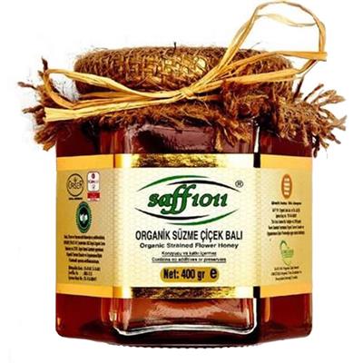 SAFF 1011 Organik Süzme Çiçek Balı 400 gr