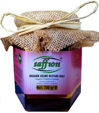 SAFF 1011 Organik Süzme Kestane Balı 700 gr