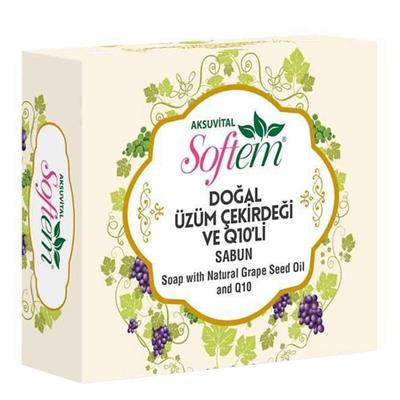 Softem Doğal Üzüm Çekirdeği Yağlı Q10 Sabun