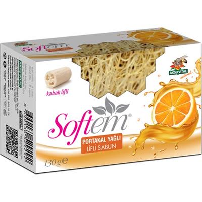 Softem Portakal Yağlı Kabak Lifli Sabun 130 gr