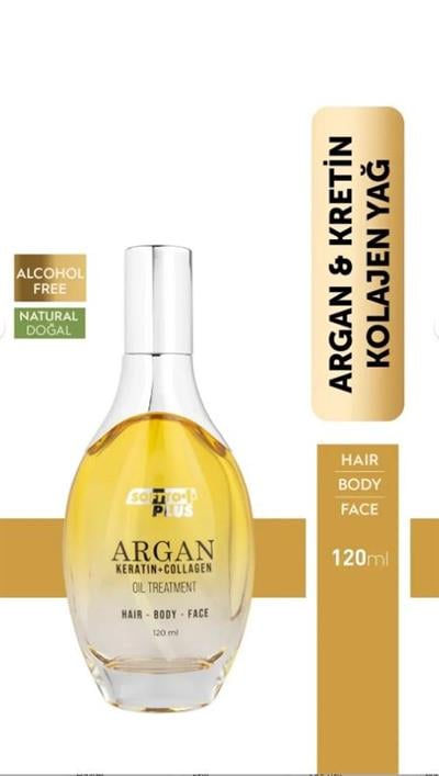 Softto Plus Argan Keratin Kolajen Bakım Yağı 120 Ml