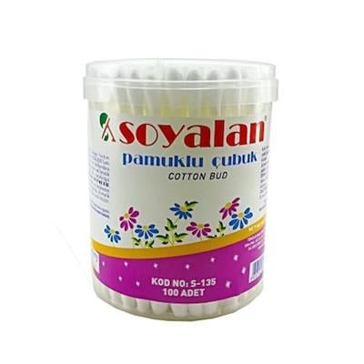 Soyalan Kulak Temizleme Çubuğu Pamuğu Yuvarlak Kutu 200 Adet