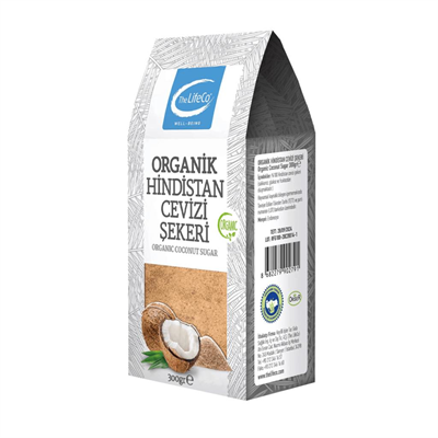 The LifeCo Organik Hindistan Cevizi Şekeri 300gr