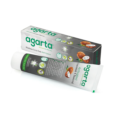Agarta Doğal Hindistan Cevizi Özlü Aktif Karbon Diş Macunu 100 ml