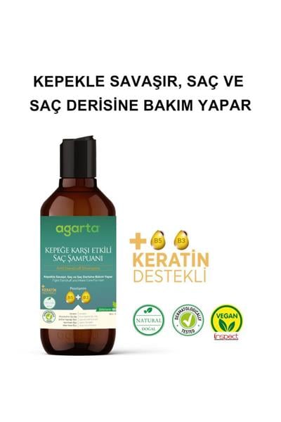 Agarta Doğal Kepeğe Karşı Etkili Şampuan 400 ml 