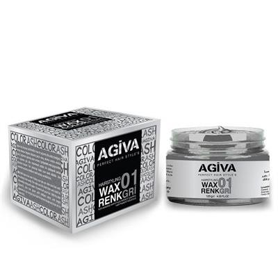 Agiva Color Renkli Wax 120 Gr 01 Gri