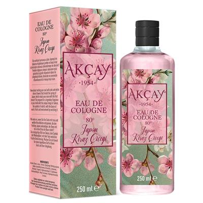 Akçay Japon Kiraz Çiçeği Kolonyası Cam Şişe 250 Ml