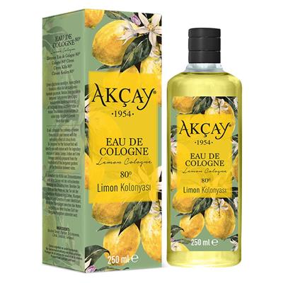 Akçay Limon Kolonyası Cam Şişe 250 Ml