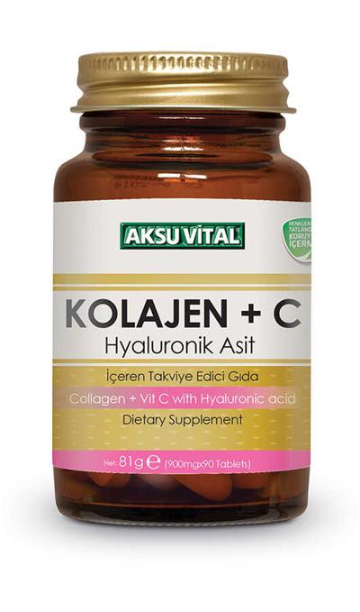 Aksu Vital Kolajen C Hyaluronik Asit 90 Tablet 81 Gr