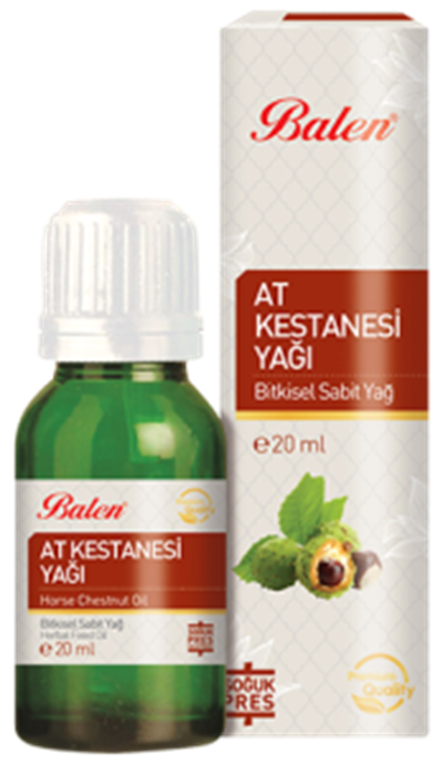Balen At kestanesi Yağı 20 ml Soğuk Pres