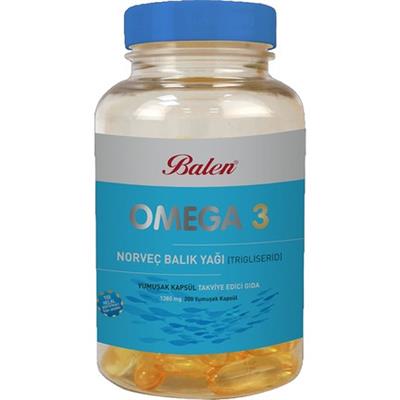 Balen Omega 3 Norveç Balık Yağı 1380 mg 200 Kapsül