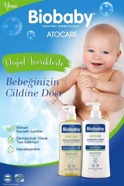 Biobaby Atocare Temizleyici Duş Yağı 500 ml