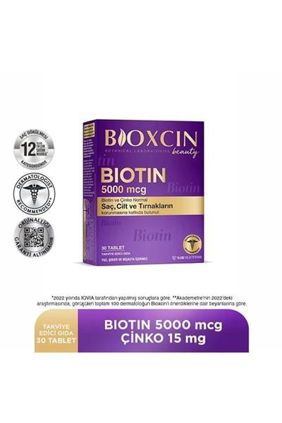 Bioxcin Biotin 5000 Mg 30 Tablet