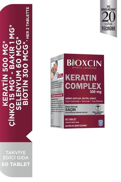 Bioxcin Keratin Complex 500 Mg 60 Tablet