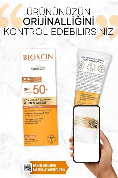 Bıoxcın Sun Care Spf 50 Çok Yüksek Korumalı Güneş Kremi Kuru Ve Normal Cilt 50 ML
