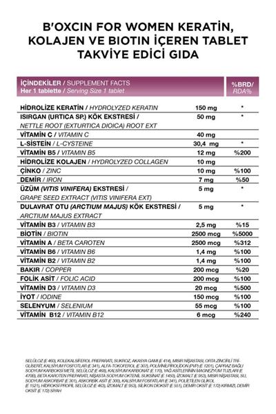 Bioxcin Womens Hair 30 Tablet