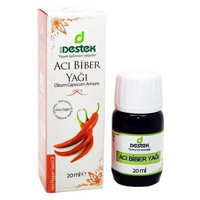 Destek Acı Biber Yağı 20 ml Soğuk Pres