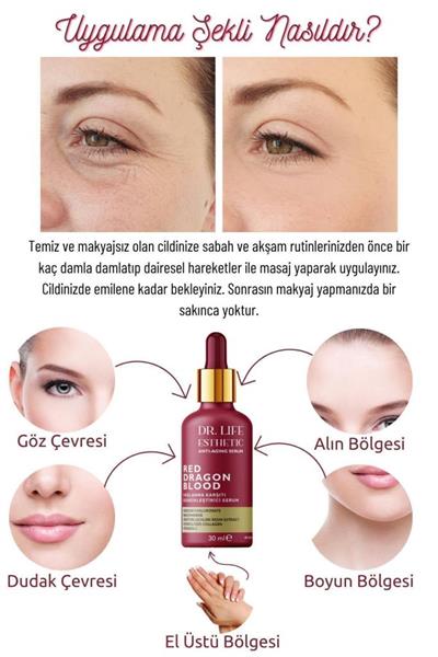 Dr. Life Esthetic Red Dragon Blood Yaşlanma Karşıtı Gerginleştirici Serum 30ml