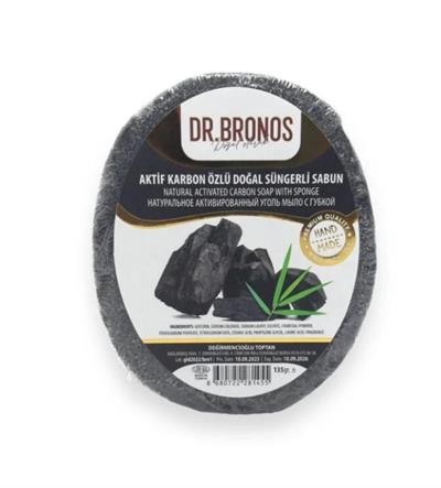 Dr. Bronos Aktif Karbon Özlü Doğal Süngerli Sabun 135 Gr