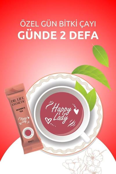 Dr. Life Esthetic Happy Lady Civan Perçemli Rahatlatıcı Özel Gün Bitki Çayı 20 şase