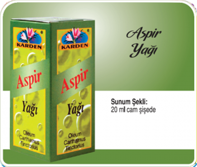 Karden Aspir Yağı 20 ml Yalancı Safran Otu Yağı
