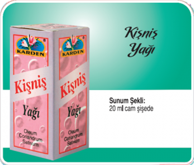 Karden Kişniş Yağı 20 ml