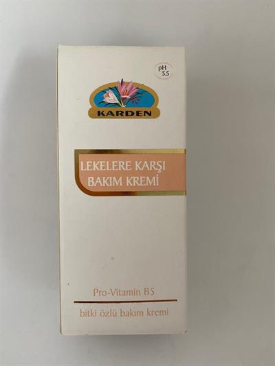 Karden Lekelere Karşı Bakım Kremi 50 ml