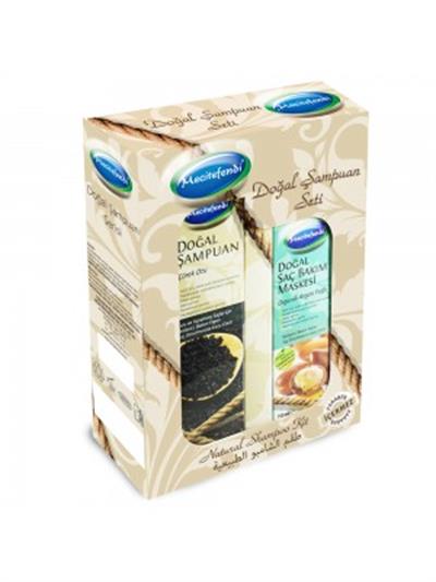 Mecitefendi Çörekotu Şampuanı 250 Ml ve Organik Argan Yağlı Saç Bakım Maskesi 150 Ml 2li Set