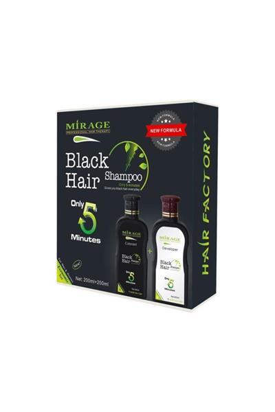 Mirage Black Hair Shampoo 200 ml + 200 ml