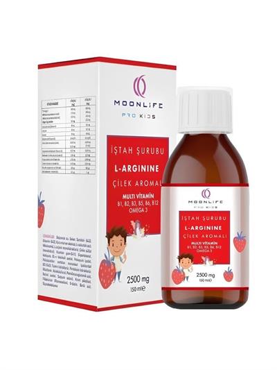 Moonlife Çilek Aromalı 150ml İştah Şurubu