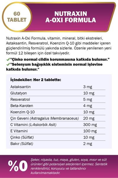 Nutraxin A-Oxi Formula 60 Tablet