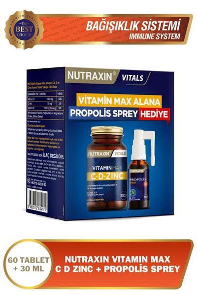 Nutraxin C-D-ZINC + Propolisli 2li SET